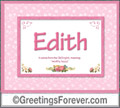 Meaning of Edith to print or send