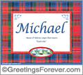 Meaning of Michael to print or send