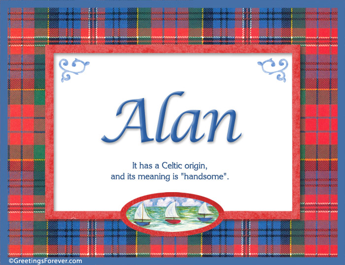 Meaning of Alan to print or send