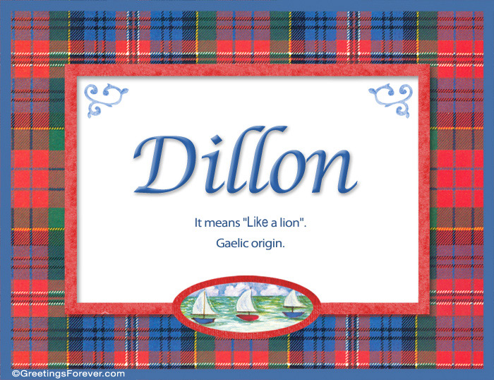 Meaning of Dillon to print or send