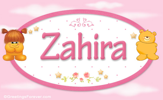 Names for babies, Zahira