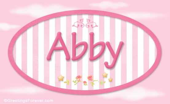 Ecard - Names for doors, Abby