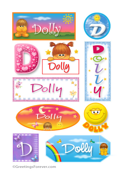 Dolly in stickers