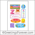 Zahira in stickers