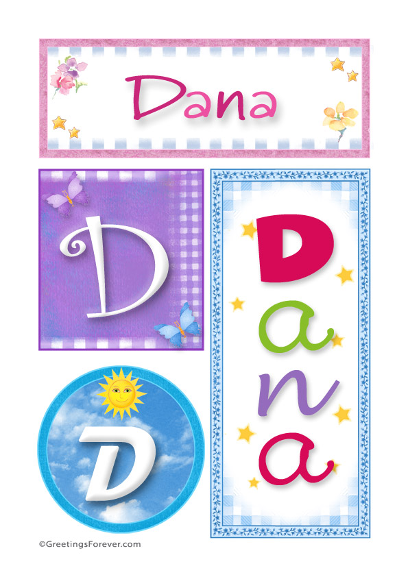 Name Dana and initials