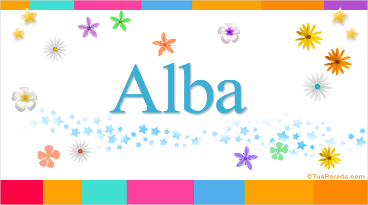Nombre Alba, Imagen Significado de Alba