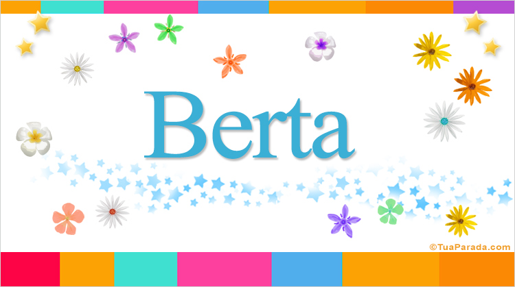 Nombre Berta, Imagen Significado de Berta