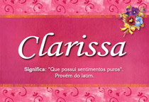 Significado do nome Clarissa