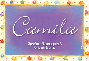 Significado do nome Camila  Significados dos nomes, Significados de nomes,  Nomes