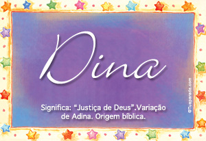 Significado do nome Dina