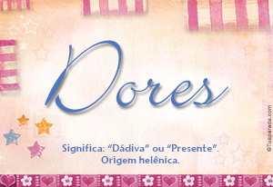 Significado do nome Dores
