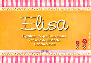 Significado do nome Elisa