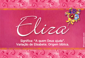 Significado do nome Eliza