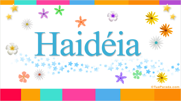 Nombre Haidéia, Imagen Significado de Haidéia