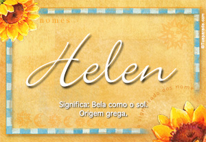 Significado do nome Helen
