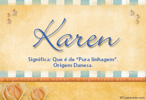 Significado do nome Karen