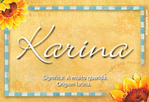 Significado do nome Karina