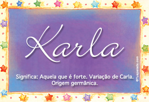 Significado do nome Karla