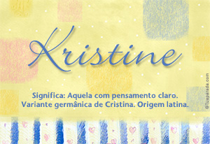 Significado do nome Kristine