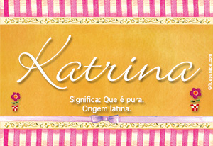 Significado do nome Katrina