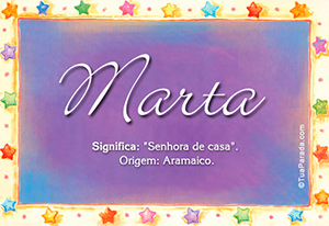 Significado do nome Marta