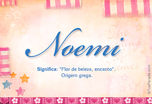 Significado do nome Noemi
