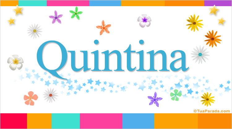 Nombre Quintina, Imagen Significado de Quintina