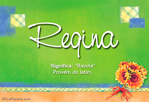Significado do nome Regina