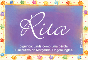 Significado do nome Rita