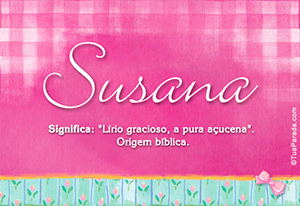 Significado do nome Susana