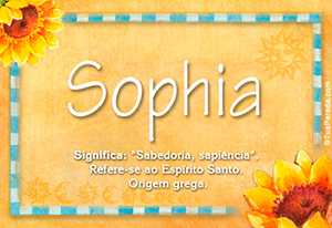 Significado do nome Sophia