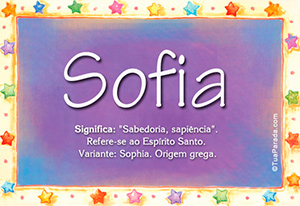 Significado do nome Sofia