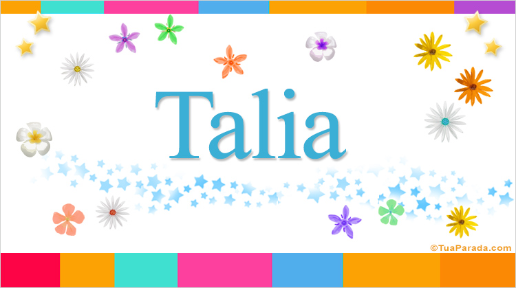 Nombre Tália, Imagen Significado de Tália