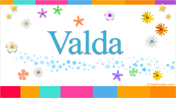 Nombre Valda, Imagen Significado de Valda