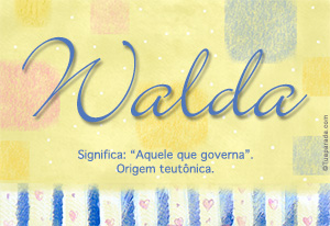 Significado do nome Walda