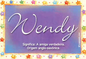 Significado do nome Wendy