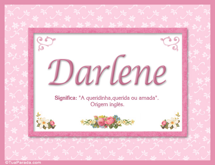 Significado e origem de Darlene