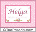 Significado e origem de Helga