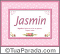 Significado e origem de Jasmin