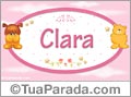 Nomes para bebês, Clara