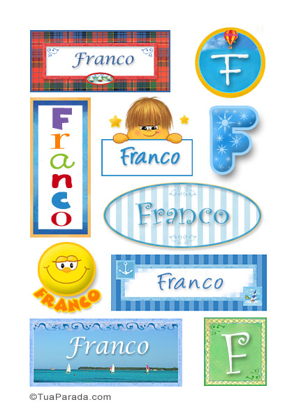 Nomes Franco en stickers