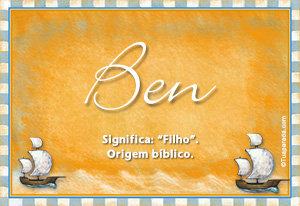 Significado do nome Ben