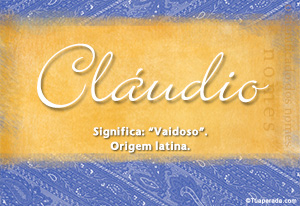 Significado do nome Cláudio