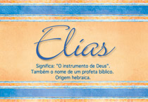 Significado do nome Elias