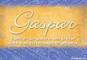 Significado do nome Gaspar