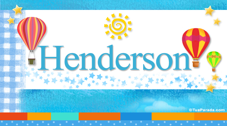 Nombre Henderson, Imagen Significado de Henderson