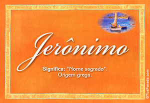 Significado do nome Jerônimo
