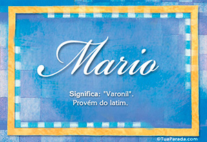 Significado do nome Mario
