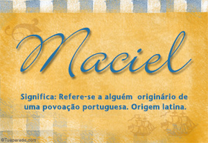 Significado do nome Maciel