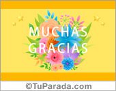 Muchas gracias con flores